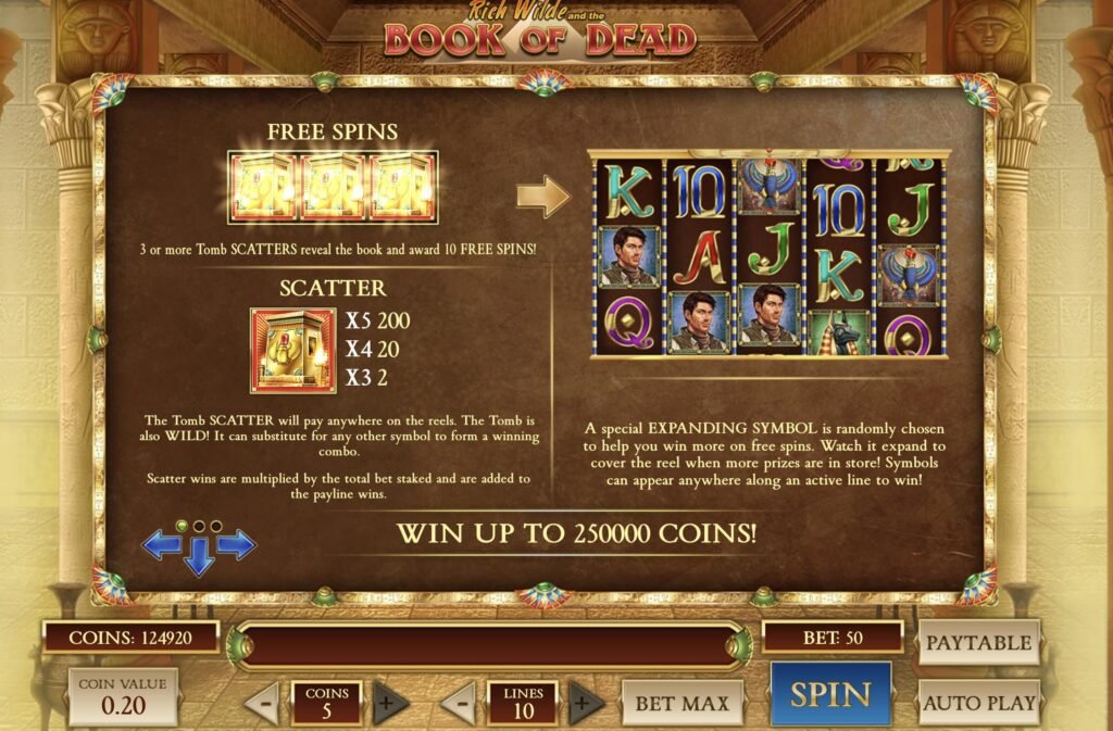 Den Slot Book of Dead auf PC, Android und iOS herunterladen