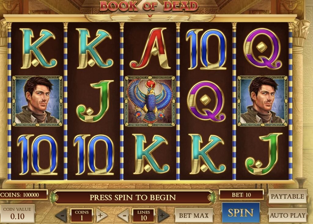Der Spielautomat Book of Dead im Online-Casino Parimatch